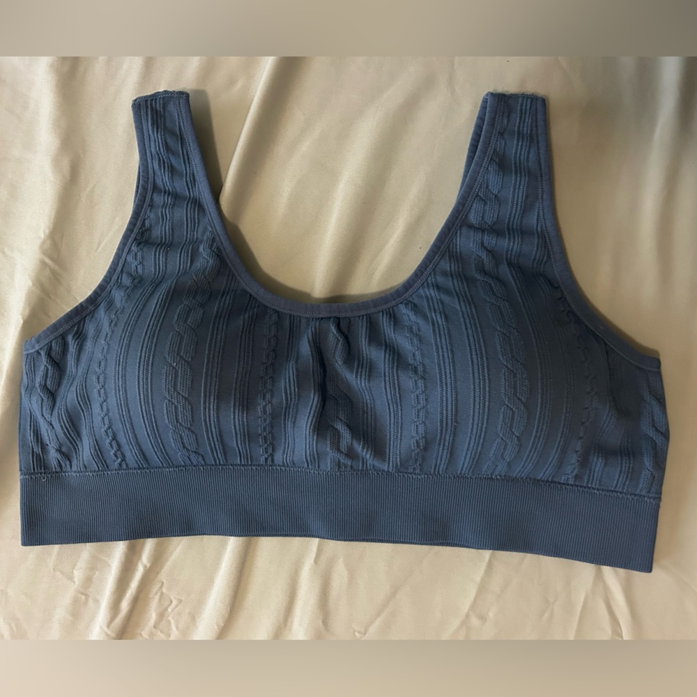 Torrid Blue Knit Textured Bralette